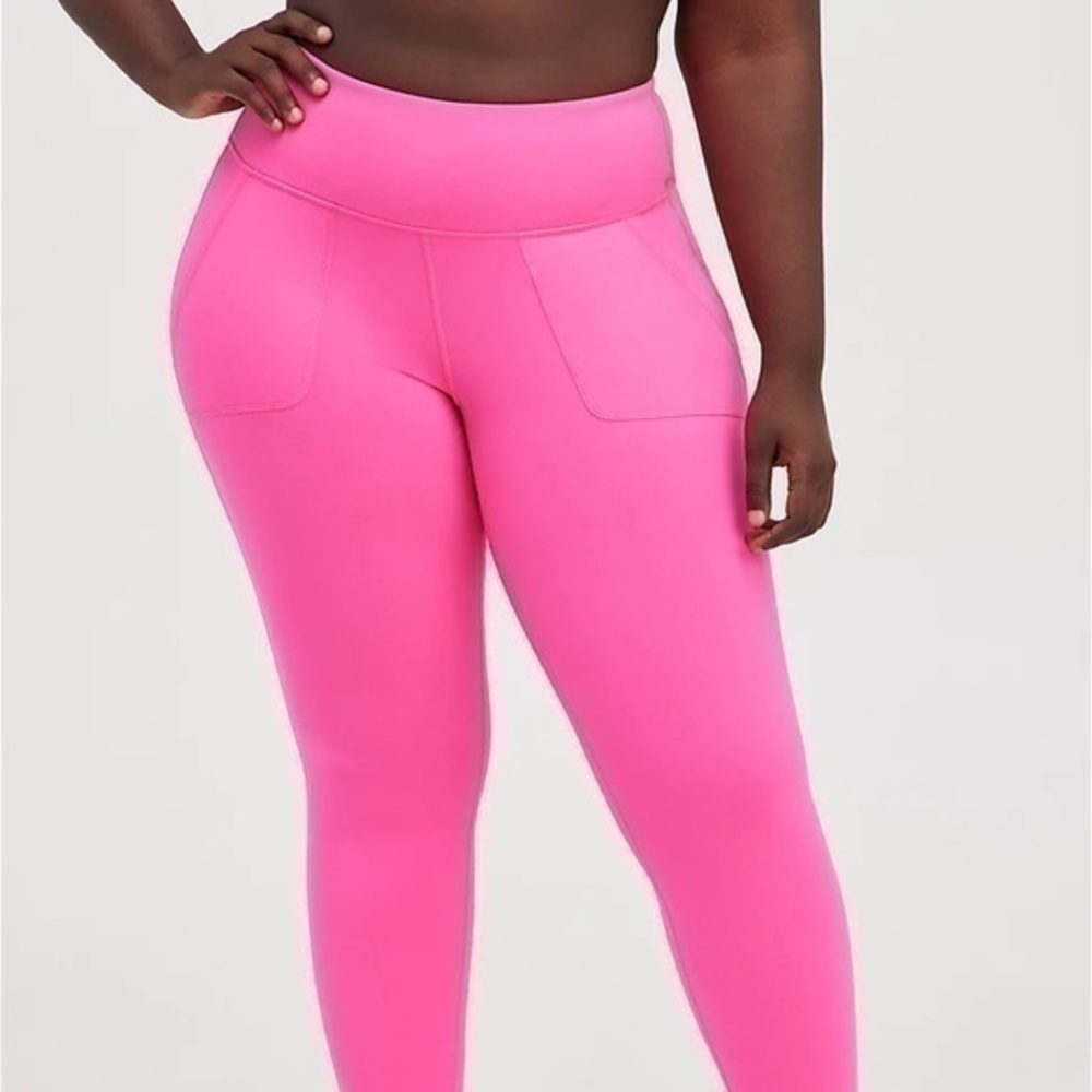 Torrid Performance Jersey Full Length Active Leggings w/Pockets sz 00 or 10